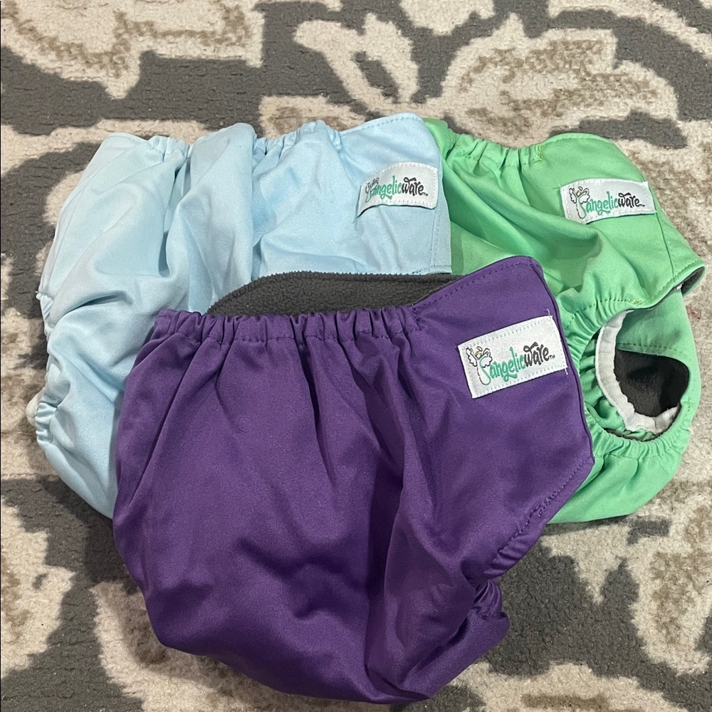 Angelicware Set of 3 Cloth Diapers Bundle